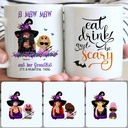 Personalized Mug, Best Halloween Gifts For Mom, Witch & Kid Customized Coffee Mug With Names Personalized Mug, Best Halloween Gifts For Mom, Witch & Kid Customized Coffee Mug With Names