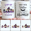 Personalized Mug, Special Halloween Gifts For Mom, Witch & 4 Kids Customized Coffee Mug With Names Personalized Mug, Special Halloween Gifts For Mom, Witch & 4 Kids Customized Coffee Mug With Names