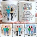 Personalized Mug, Unique Christmas Gifts, 2 Best Friends Customized Coffee Mug With Names Personalized Mug, Unique Christmas Gifts, 2 Best Friends Customized Coffee Mug With Names