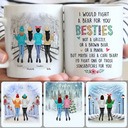 Personalized Mug, Perfect Christmas Gifts, 4 Best Friends Customized Coffee Mug With Names Personalized Mug, Perfect Christmas Gifts, 4 Best Friends Customized Coffee Mug With Names