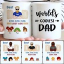 Personalized Mug, Special Father's Day Gifts, Dad & 3 Kids Customized Coffee Mug With Names Personalized Mug, Special Father's Day Gifts, Dad & 3 Kids Customized Coffee Mug With Names