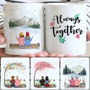 Personalized Mug, Unique Birthday Gifts, 2 Best Friends - Always Together Customized Coffee Mug With Names Personalized Mug, Unique Birthday Gifts, 2 Best Friends - Always Together Customized Coffee Mug With Names