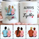 Personalized Mug, Romantic Valentine's Day Gifts, Couple - Always Together Customized Coffee Mug With Names Personalized Mug, Romantic Valentine's Day Gifts, Couple - Always Together Customized Coffee Mug With Names