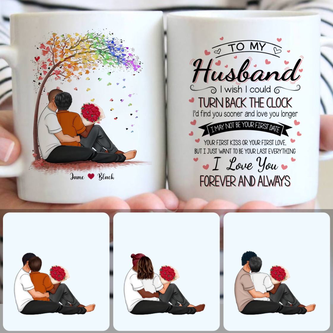 Personalized Mug, Romantic Valentine's Day Gifts, Husband - You're Awesome Customized Coffee Mug With Names Personalized Mug, Romantic Valentine's Day Gifts, Husband - You're Awesome Customized Coffee Mug With Names