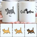 Personalized Mug, Unique Birthday Gifts, Cat Customized Coffee Mug With Names