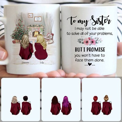 Soul Sisters Customized Coffee Mug With Names, Personalized Mug, Unique Christmas Gifts