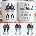 Personalized Mug, Unique Birthday Gifts, 2 Besties - Parter In Crime Customized Coffee Mug With Names Personalized Mug, Unique Birthday Gifts, 2 Besties - Parter In Crime Customized Coffee Mug With Names