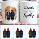 Personalized Mug, Romantic Valentine's Day Gifts, A Couple - Always Together Customized Coffee Mug With Names Personalized Mug, Romantic Valentine's Day Gifts, A Couple - Always Together Customized Coffee Mug With Names
