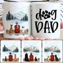 Personalized Mug, Unique Gifts For Grandpa Grandfather, Old Man & 2 Dogs Customized Coffee Mug With Names Personalized Mug, Unique Gifts For Grandpa Grandfather, Old Man & 2 Dogs Customized Coffee Mug With Names