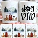 Personalized Mug, Perfect Gifts For Dog Owner Lovers, Old Man & 2 Dogs Customized Coffee Mug With Names Personalized Mug, Perfect Gifts For Dog Owner Lovers, Old Man & 2 Dogs Customized Coffee Mug With Names