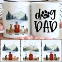 Personalized Mug, Memorial Gifts For Husband, Old Man & 2 Dogs Customized Coffee Mug With Names Personalized Mug, Memorial Gifts For Husband, Old Man & 2 Dogs Customized Coffee Mug With Names