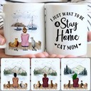 Personalized Mug, Special Gifts For Grandma Nana Grandmother, Girl & 2 Cats Customized Coffee Mug With Names Personalized Mug, Special Gifts For Grandma Nana Grandmother, Girl & 2 Cats Customized Coffee Mug With Names