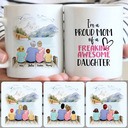Personalized Mug, Unique Birthday Gifts, Grandma, Mom & 2 Kids Customized Coffee Mug With Names Personalized Mug, Unique Birthday Gifts, Grandma, Mom & 2 Kids Customized Coffee Mug With Names