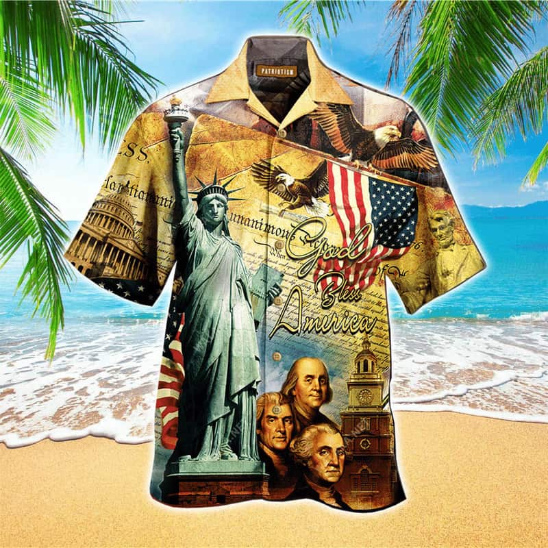 4th Of July Independence Day Christian Hawaiian Shirt God Bless America 4th Of July Independence Day Christian Hawaiian Shirt God Bless America