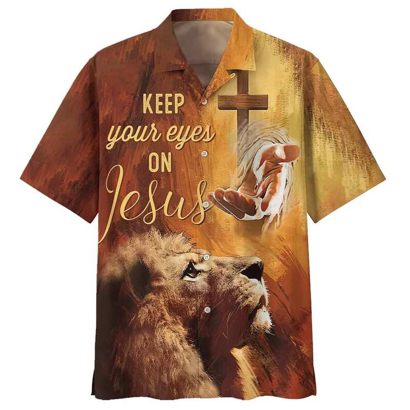 Christian Religious Hawaiian Shirt Keep Our Eyes On Jesus Hand Of Jesus Lion Christian Religious Hawaiian Shirt Keep Our Eyes On Jesus Hand Of Jesus Lion