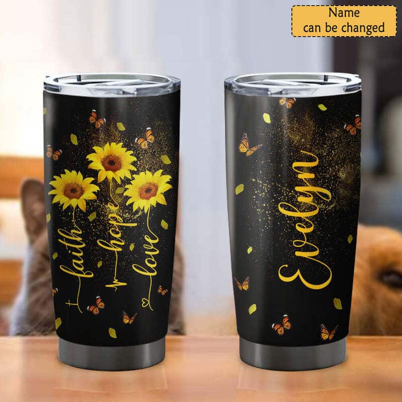 Personalized Christian Tumbler Faith Hope Love Religious Gift For Believers Personalized Christian Tumbler Faith Hope Love Religious Gift For Believers