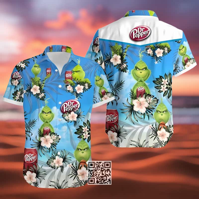 Funny Grinch Dr Pepper Hawaiian Shirt Gift For Beer Lovers Funny Grinch Dr Pepper Hawaiian Shirt Gift For Beer Lovers