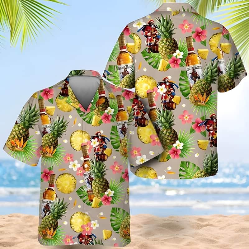 Special Captain Morgan Hawaiian Shirt Pineapple Gift For Him Special Captain Morgan Hawaiian Shirt Pineapple Gift For Him