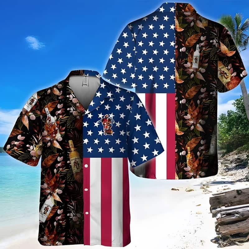 Awesome Captain Morgan Hawaiian Shirt US Flag Gift For Best Friend Awesome Captain Morgan Hawaiian Shirt US Flag Gift For Best Friend