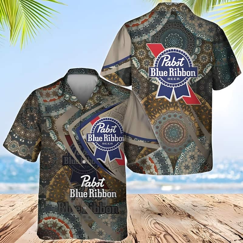 Pabst Blue Ribbon Beer Hawaiian Shirt Boho Mandala Beach Lovers Gifts Pabst Blue Ribbon Beer Hawaiian Shirt Boho Mandala Beach Lovers Gifts
