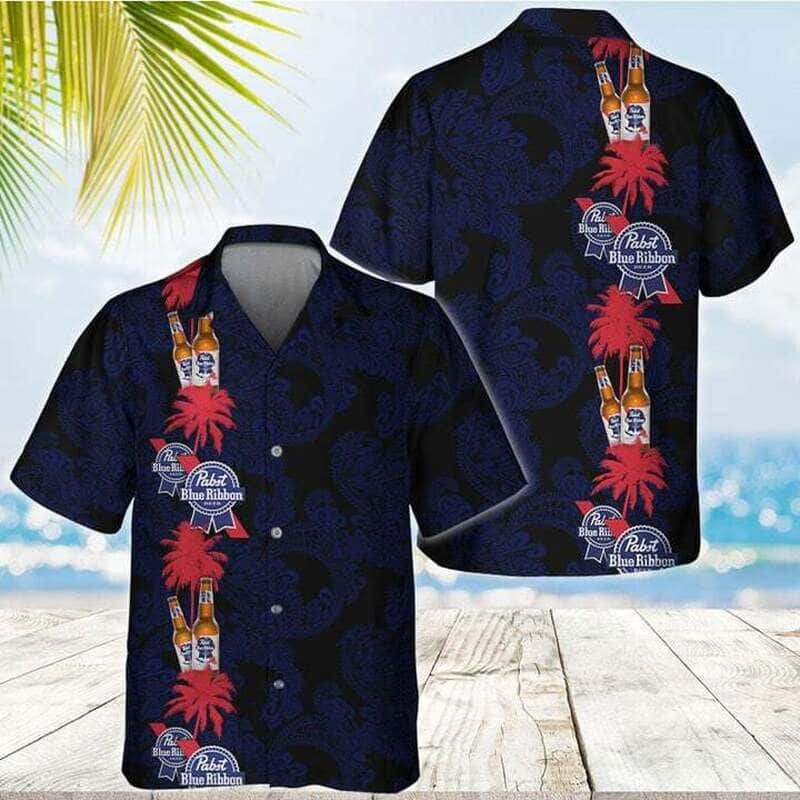 Pabst Blue Ribbon Beer Hawaiian Shirt Practical Beach Gift For Best Friend Pabst Blue Ribbon Beer Hawaiian Shirt Practical Beach Gift For Best Friend