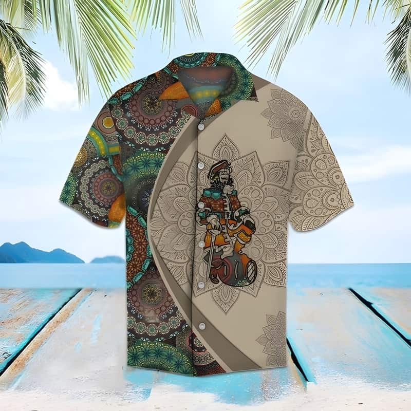 Captain Morgan Hawaiian Shirt Mandala Summer Gift For Boyfriend Captain Morgan Hawaiian Shirt Mandala Summer Gift For Boyfriend