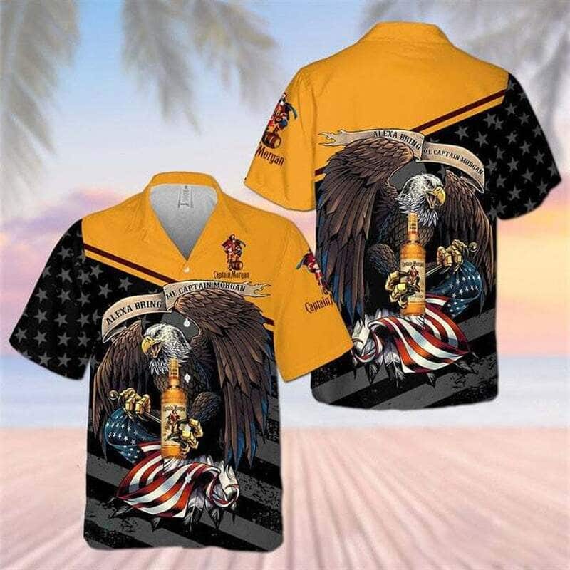 Captain Morgan Hawaiian Shirt Independence Day Best Gift For Him Captain Morgan Hawaiian Shirt Independence Day Best Gift For Him