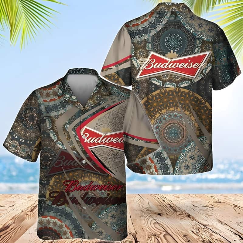 Boho Mandala Budweiser Beer Hawaiian Shirt Best Gift For Beer Lovers Boho Mandala Budweiser Beer Hawaiian Shirt Best Gift For Beer Lovers