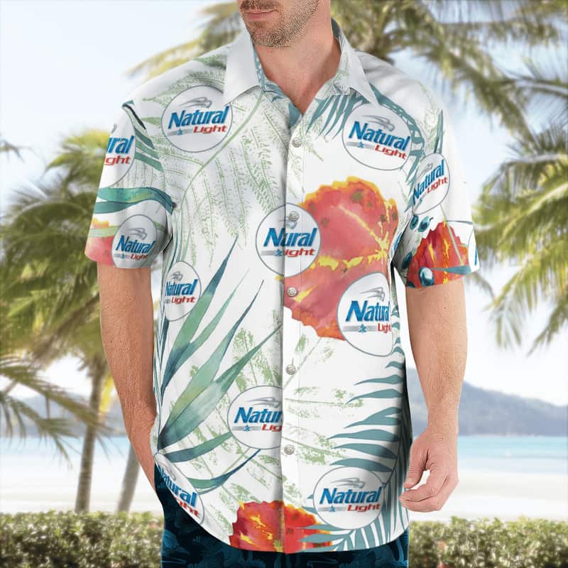 Natural Light Hawaiian Shirt Trendy Summer Gift For Beer Drinkers Natural Light Hawaiian Shirt Trendy Summer Gift For Beer Drinkers
