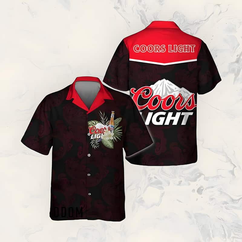 Black Coors Light Hawaiian Shirt Summer Gift For Beer Lovers Black Coors Light Hawaiian Shirt Summer Gift For Beer Lovers