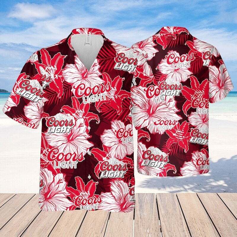 Colorful Coors Light Hawaiian Shirt Summer Holiday Gift Colorful Coors Light Hawaiian Shirt Summer Holiday Gift
