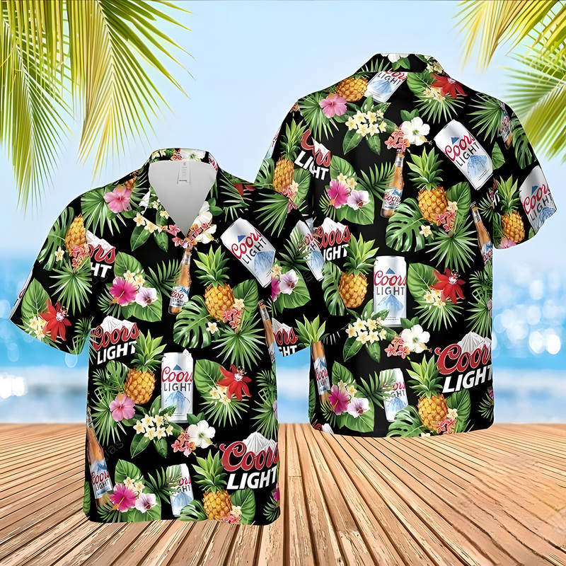 Colorful Coors Light Hawaiian Shirt Trendy Summer Gift For Beer Drinkers Colorful Coors Light Hawaiian Shirt Trendy Summer Gift For Beer Drinkers