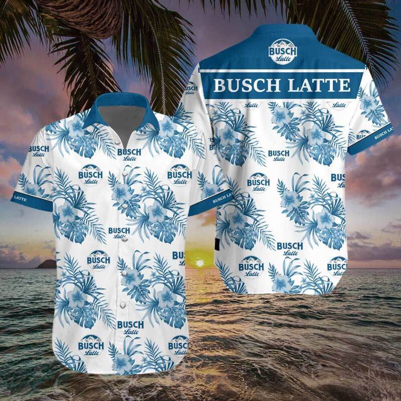 Trending Busch Latte Beer Hawaiian Shirt Birthday Gift For Mom Trending Busch Latte Beer Hawaiian Shirt Birthday Gift For Mom