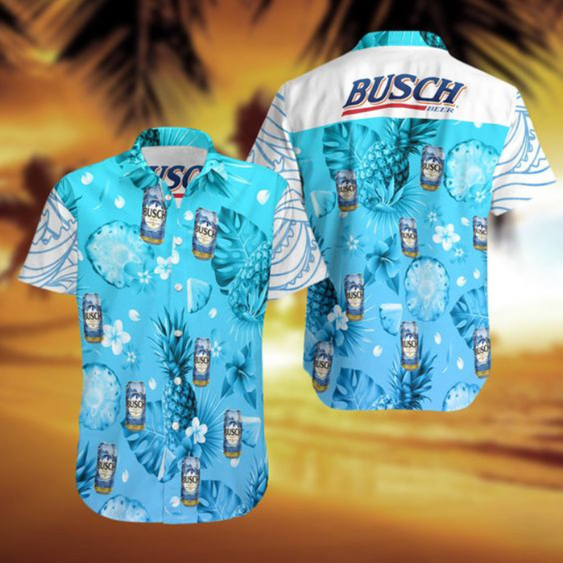 Busch Latte Beer Hawaiian Shirt Tropical Fruit Summer Gift For Dad Busch Latte Beer Hawaiian Shirt Tropical Fruit Summer Gift For Dad