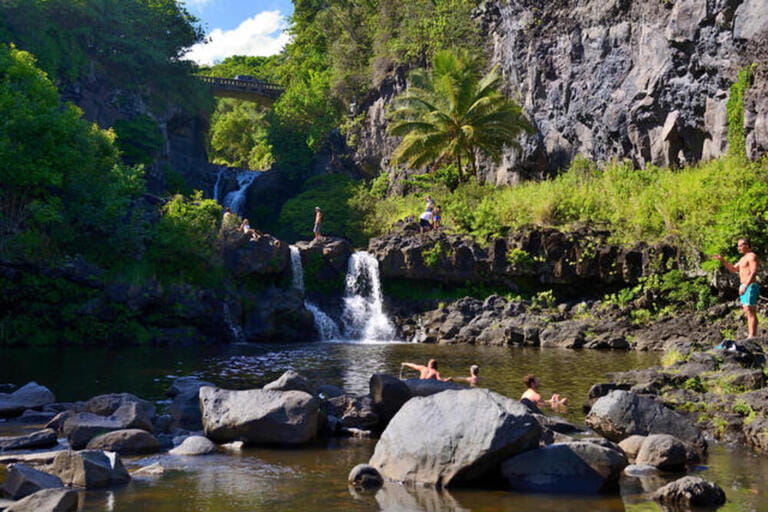 Ohe'o Gulch in Haleakala National Park, Maui, Hawaii, USA Ohe'o Gulch in Haleakala National Park, Maui, Hawaii, USA