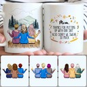 Personalized Mug, Perfect Thanksgiving Gifts, Mother & 2 Daughters Customized Coffee Mug With Names Personalized Mug, Perfect Thanksgiving Gifts, Mother & 2 Daughters Customized Coffee Mug With Names