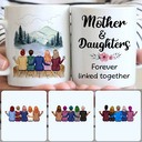 Personalized Mug, Unique Gifts For Daughters, Mother & 4 Daughters Customized Coffee Mug With Names