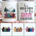 Personalized Mug, Perfect Gifts For Daughters, Mother & 3 Daughters Customized Coffee Mug With Names Personalized Mug, Perfect Gifts For Daughters, Mother & 3 Daughters Customized Coffee Mug With Names