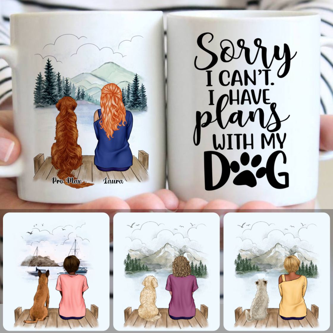 Personalized Mug, Creative Gifts For Wife, Girl & Dog Customized Coffee Mug With Names Personalized Mug, Creative Gifts For Wife, Girl & Dog Customized Coffee Mug With Names