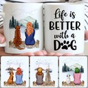 Personalized Mug, Meaningful Gifts For Dog Owner, Girl & Dog, Customized Coffee Mug With Names Personalized Mug, Meaningful Gifts For Dog Owner, Girl & Dog, Customized Coffee Mug With Names