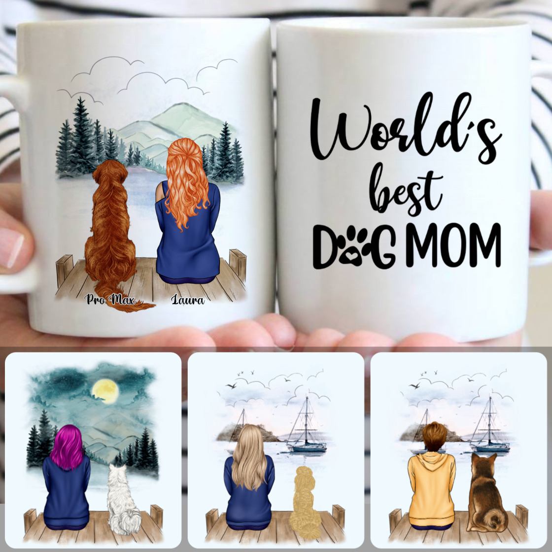Personalized Mug, Best Gifts For Dog Lovers, Girl & Dog Customized Coffee Mug With Names Personalized Mug, Best Gifts For Dog Lovers, Girl & Dog Customized Coffee Mug With Names