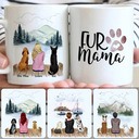 Personalized Mug, Special Birthday Gifts, Girl & 2 Dogs Customized Coffee Mug With Names Personalized Mug, Special Birthday Gifts, Girl & 2 Dogs Customized Coffee Mug With Names
