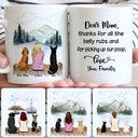 Personalized Mug, Perfect Gifts For Girls, Girl & 2 Dogs Customized Coffee Mug With Names Personalized Mug, Perfect Gifts For Girls, Girl & 2 Dogs Customized Coffee Mug With Names