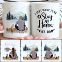 Personalized Mug, Meaningful Gifts For Grandpa Grandfather, Man & Cat Customized Coffee Mug With Names Personalized Mug, Meaningful Gifts For Grandpa Grandfather, Man & Cat Customized Coffee Mug With Names