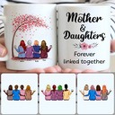 Personalized Mug, Memorial Gifts For Stepmom, Mother & 3 Daughters Customized Coffee Mug With Names