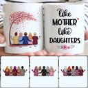 Personalized Mug, Meaningful Mother's Day Gifts, Mother & 4 Daughters Customized Coffee Mug With Names Personalized Mug, Meaningful Mother's Day Gifts, Mother & 4 Daughters Customized Coffee Mug With Names