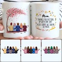Personalized Mug, Perfect Gifts For Mom, Mother & 4 Daughters Customized Coffee Mug With Names Personalized Mug, Perfect Gifts For Mom, Mother & 4 Daughters Customized Coffee Mug With Names