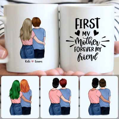 Mother & Daughter Customized Coffee Mug With Names, Personalized Mug, Special Gifts For Daughters Mother & Daughter Customized Coffee Mug With Names, Personalized Mug, Special Gifts For Daughters