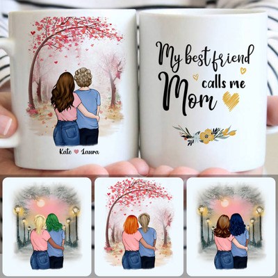 Mother & Daughter Customized Coffee Mug With Names, Personalized Mug, Unique Gifts For Daughters Mother & Daughter Customized Coffee Mug With Names, Personalized Mug, Unique Gifts For Daughters