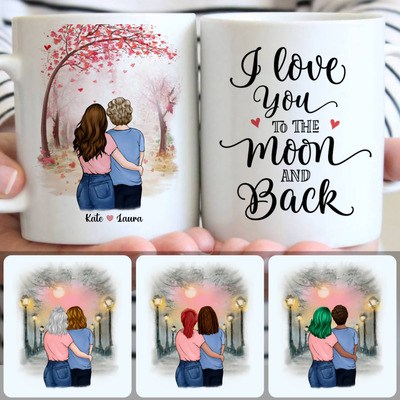 Mother & Daughter Customized Coffee Mug With Names, Personalized Mug, Best Mother's Day Gifts Mother & Daughter Customized Coffee Mug With Names, Personalized Mug, Best Mother's Day Gifts